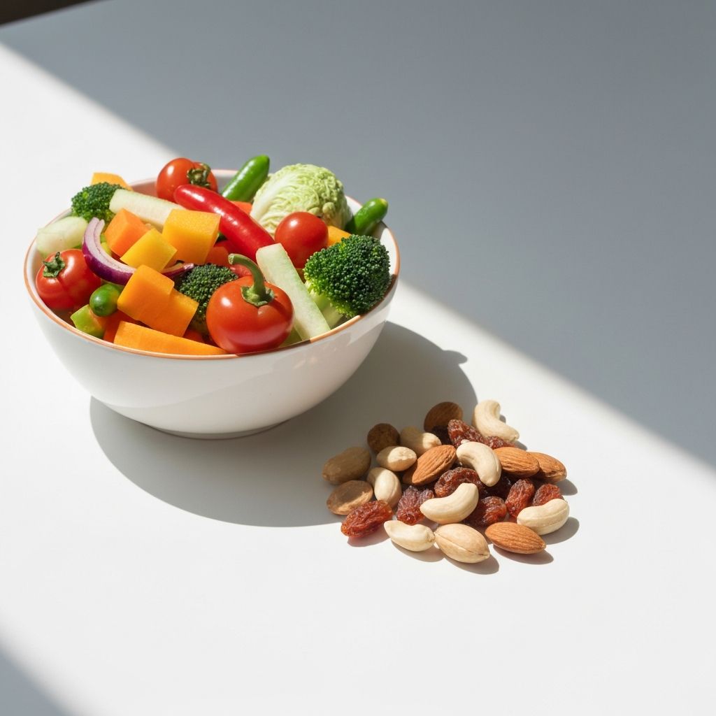 Comparison of different foods showing energy density differences